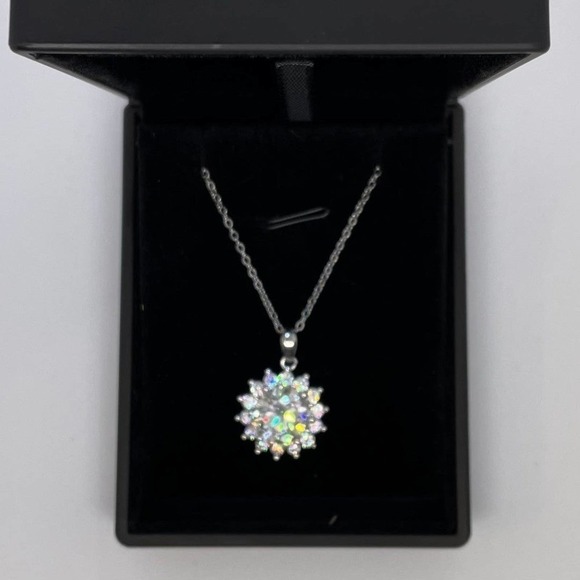 Huge Moissanite Diamond Necklace 5 Ct Pendant 925 18K Chain Brilliant Round Cut - Picture 10 of 12